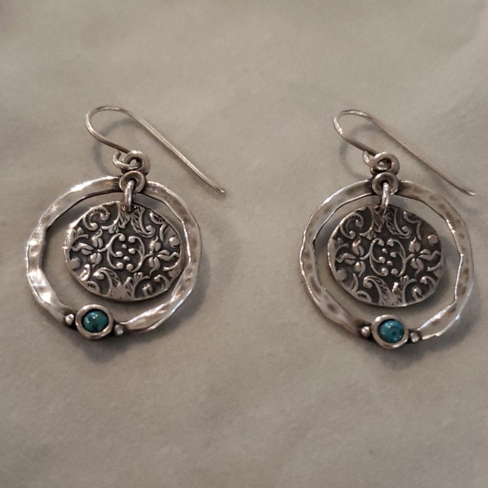 Silver earrings